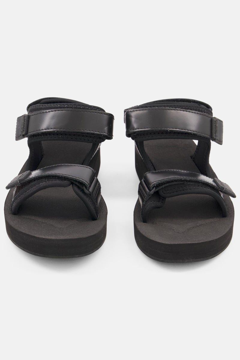 LACOSTE Women Suruga Slip On Velcro Sandals, Black - Image 3